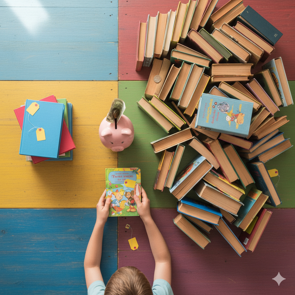 Bibliothèque partagée pour enfants