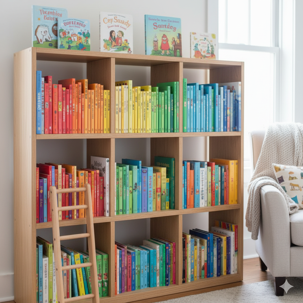 Rangement bibliothèque enfant